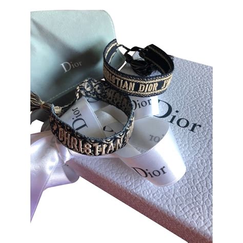 bracelet en tissu dior|bracelet jonc dior.